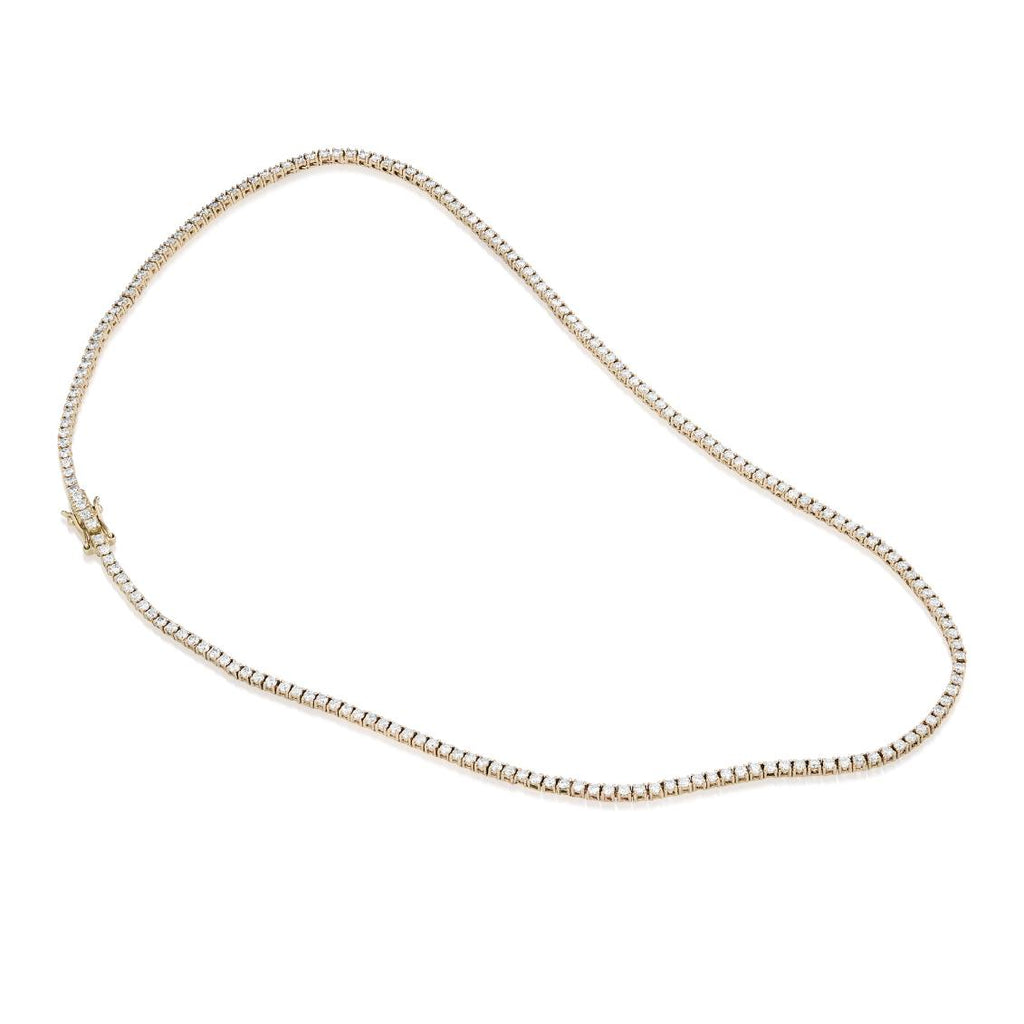 Aligned, TENNIS 5,85tcw/2mm-42cm, Gold/White