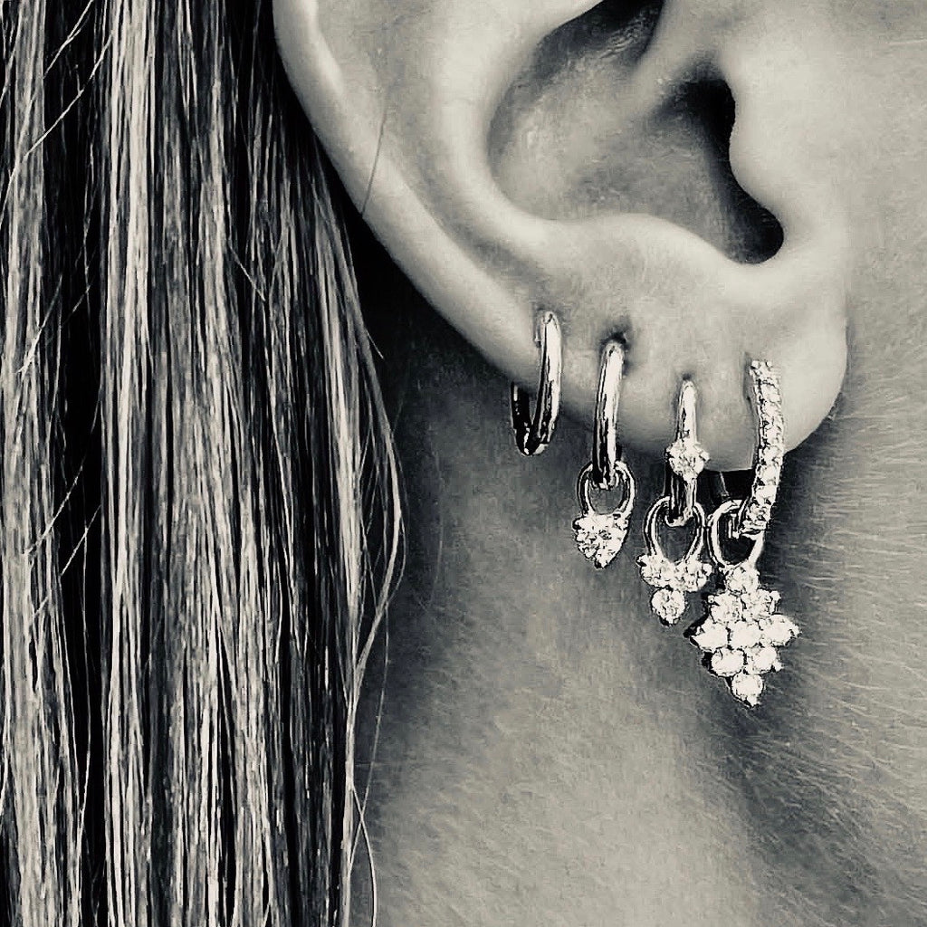 OLYMPIA, Artemis huggies 12mm, White/White