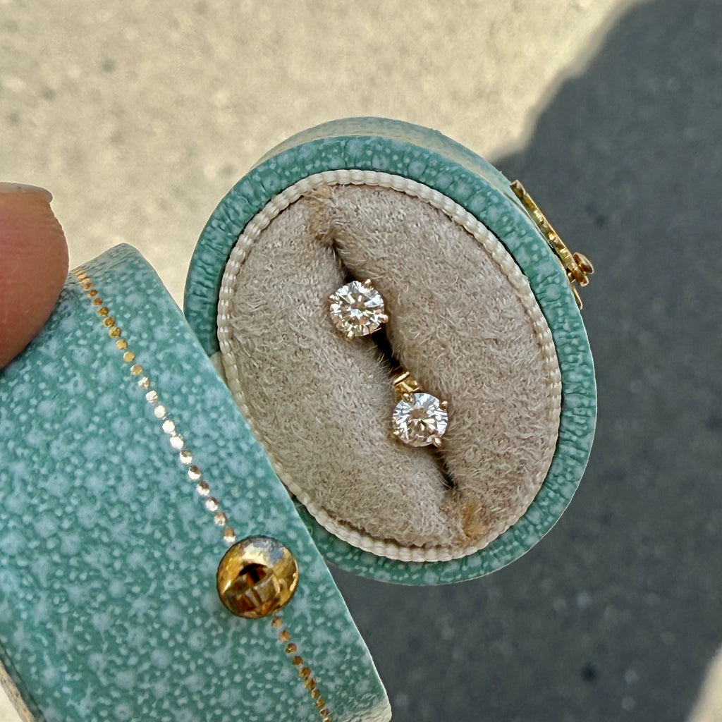 OLYMPIA, Artemis Studs 0,40ct, Gold/White