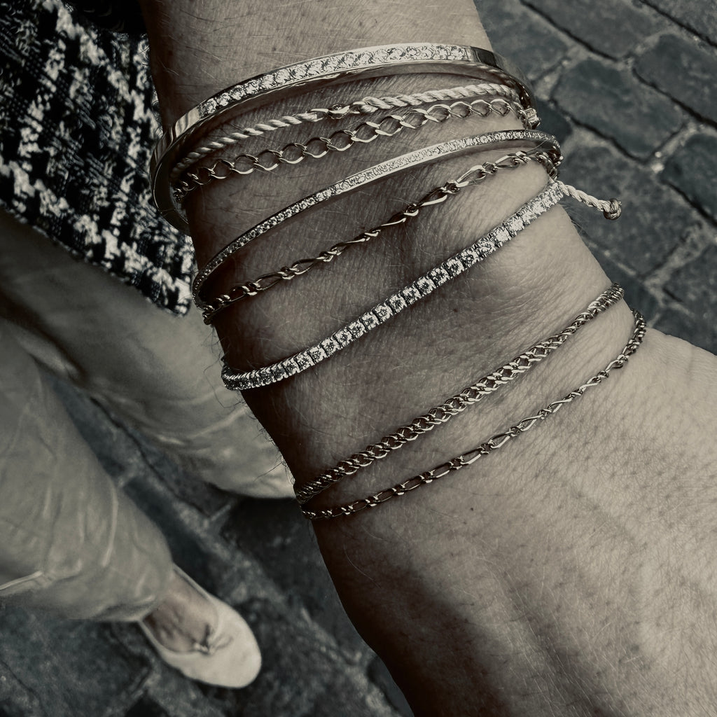 BASIC, Allier open Bracelet, Gold 9k