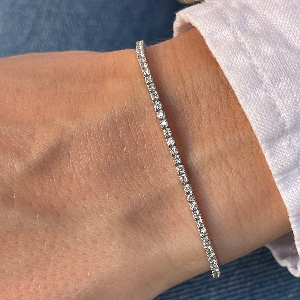 Aligned, TENNIS 1,60 tcw/1,8mm-15cm, White/White