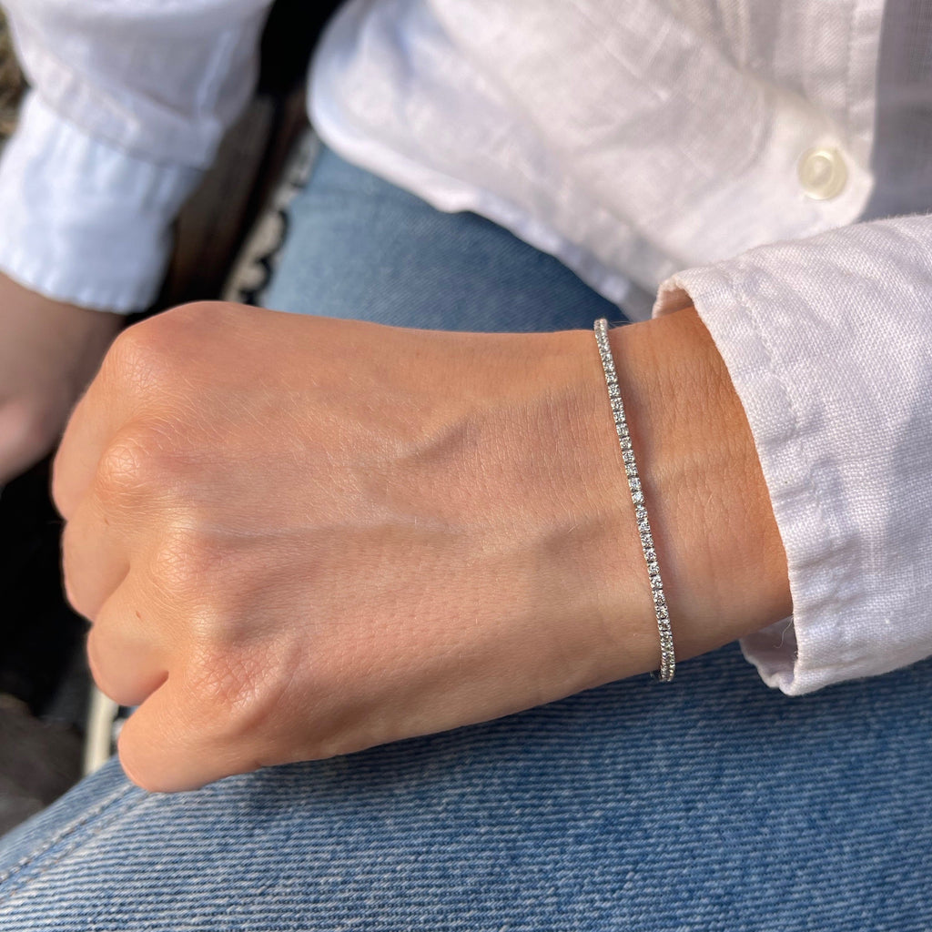 Aligned, TENNIS 1,60 tcw/1,8mm-15cm, White/White