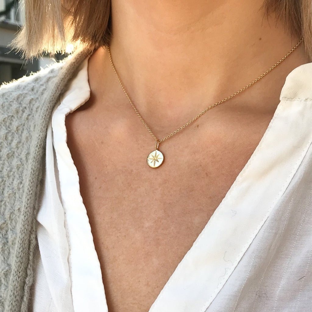 ATLANTIS, North Star Pendant, Gold