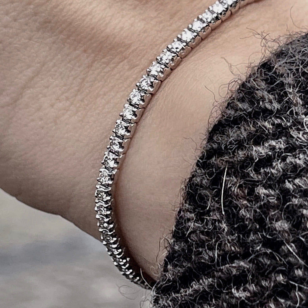 Aligned, TENNIS 1,70 tcw/1,8mm-16cm, White/White