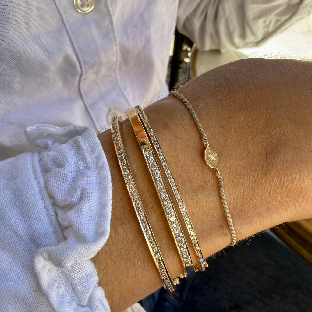 ATLANTIS, North Star SILK bracelet, 14k Gold