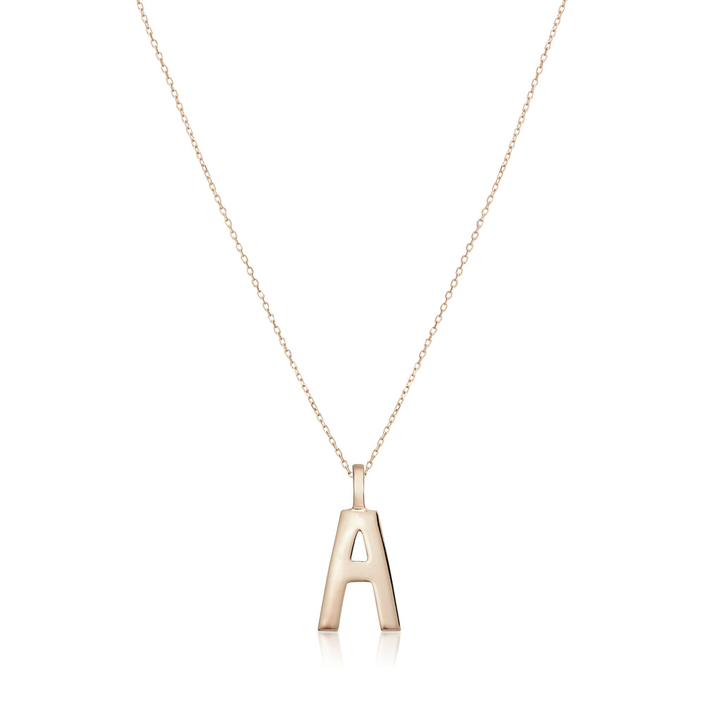 LETTERS, A Mega Pendant, Gold
