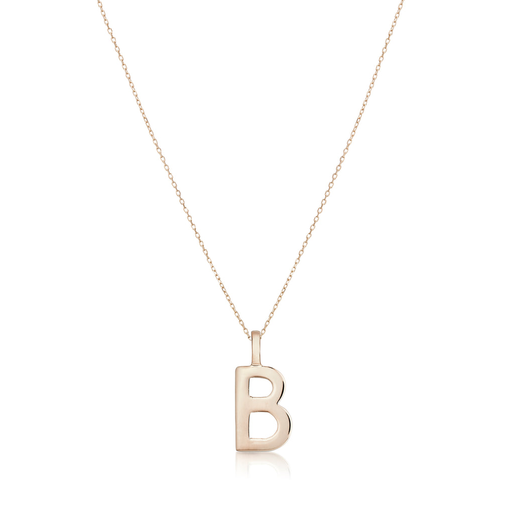 LETTERS, B Mega Pendant, Gold