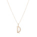 LETTERS, D Mega Pendant, Gold