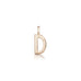 LETTERS, D Mega Pendant, Gold