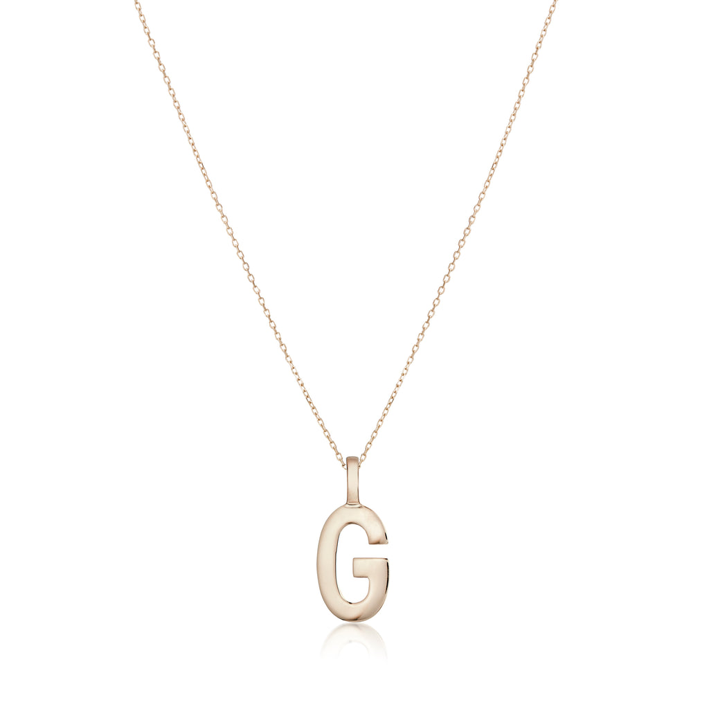 LETTERS, G Mega Pendant, Gold
