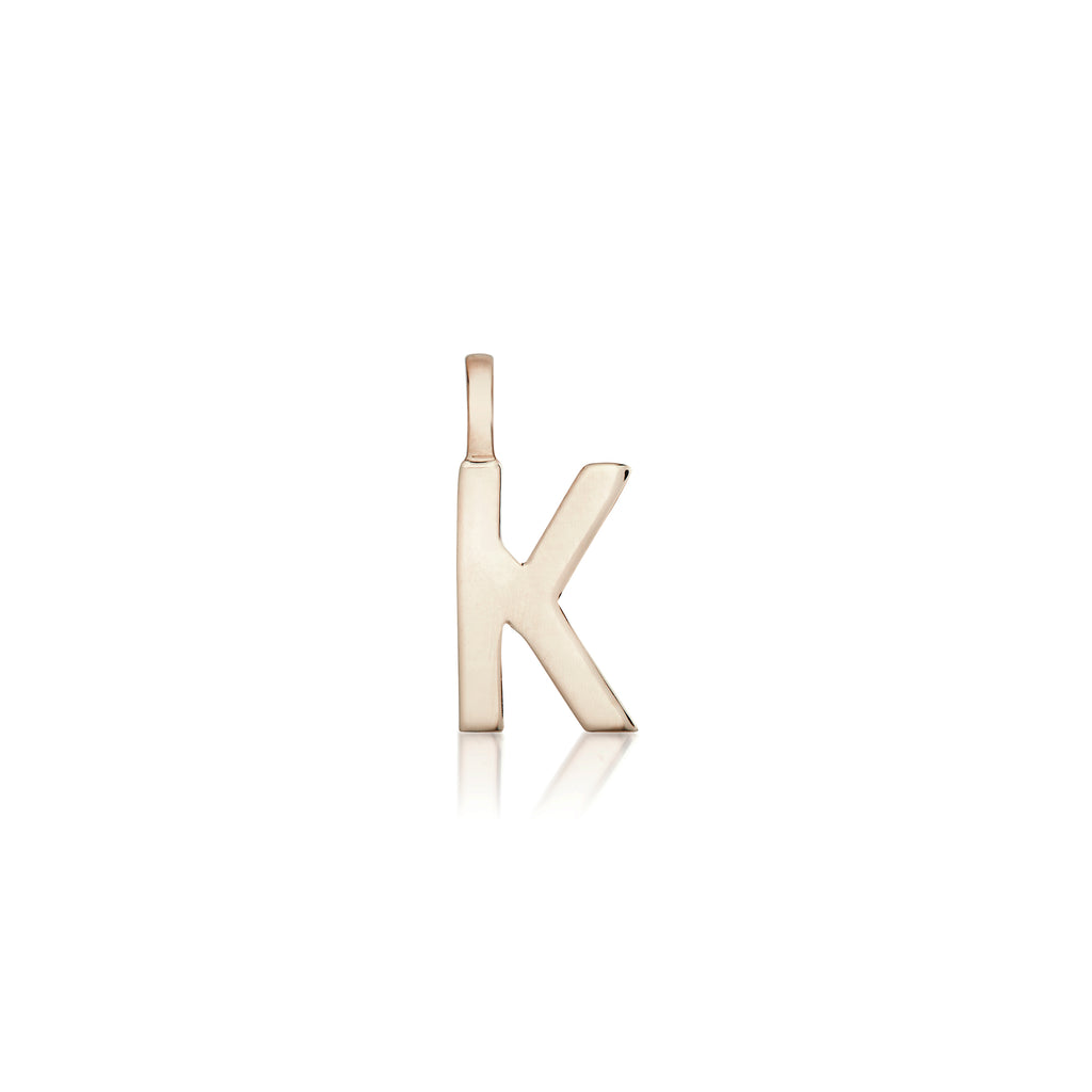 LETTERS, K Mega Pendant, Gold