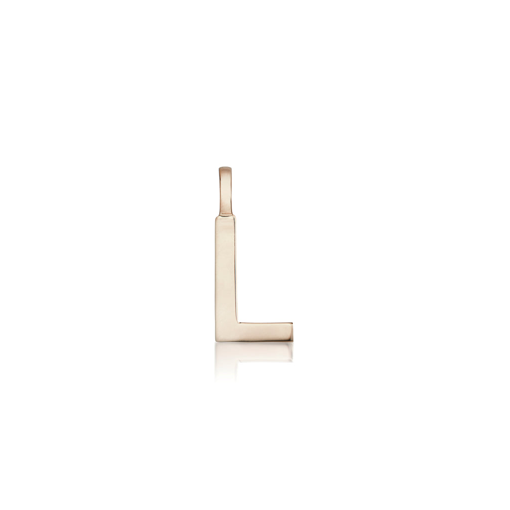 LETTERS, L Mega Pendant, Gold