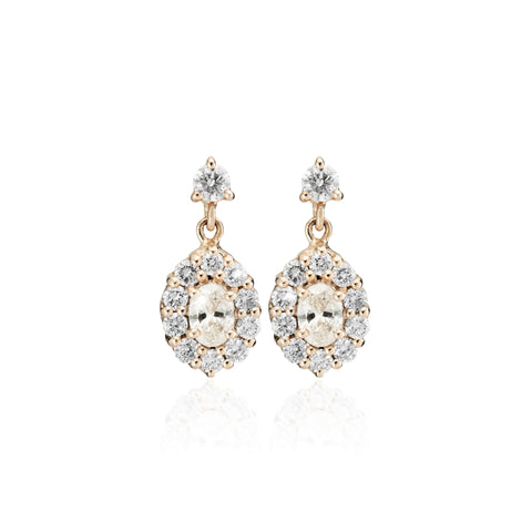 HERITAGE, New Vintage Earrings /Diamonds/Gold