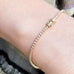 Aligned, TENNIS 0,78tcw/1,2mm-18cm, Gold/White