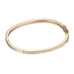 DIAMONDS, 1/4-Line Large Diamonds-Bangle, gold/white