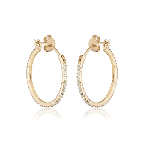 BALANCED, Hoops 22mm 0,60ct, Gold/White