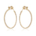 BALANCED, Hoops 30mm Inside-Out 0,85ct, Gold/White
