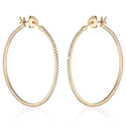 BALANCED, Hoops 40mm 1,30ct, Gold/White