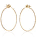 DIAMONDS, Balanced Hoops Inside-Out 40mm, Gold/White