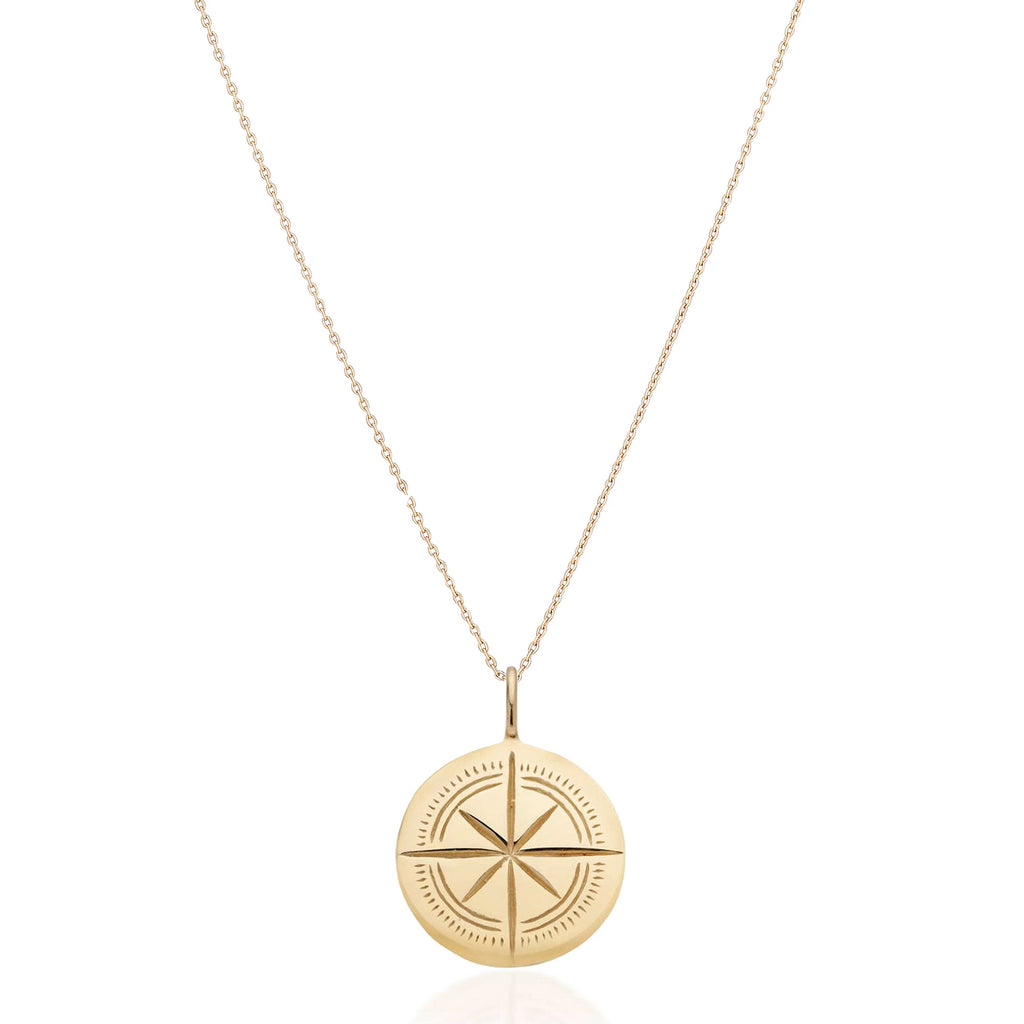ATLANTIS, Forgotten Compass Pendant, Gold