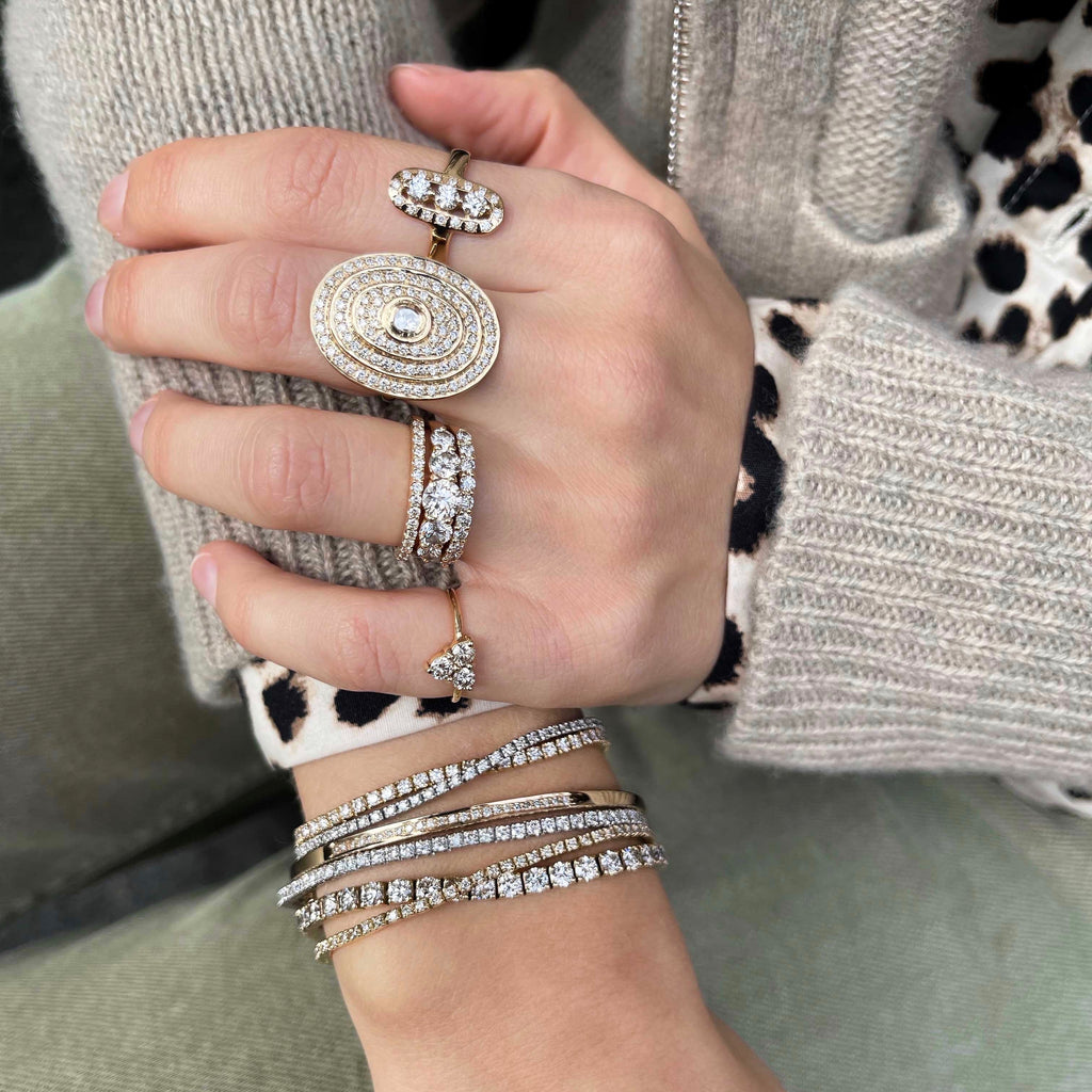 Aligned, Tennis 5,8 tcw/3.1-17cm, Gold/White