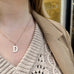 LETTERS, D Mega Pendant, Gold