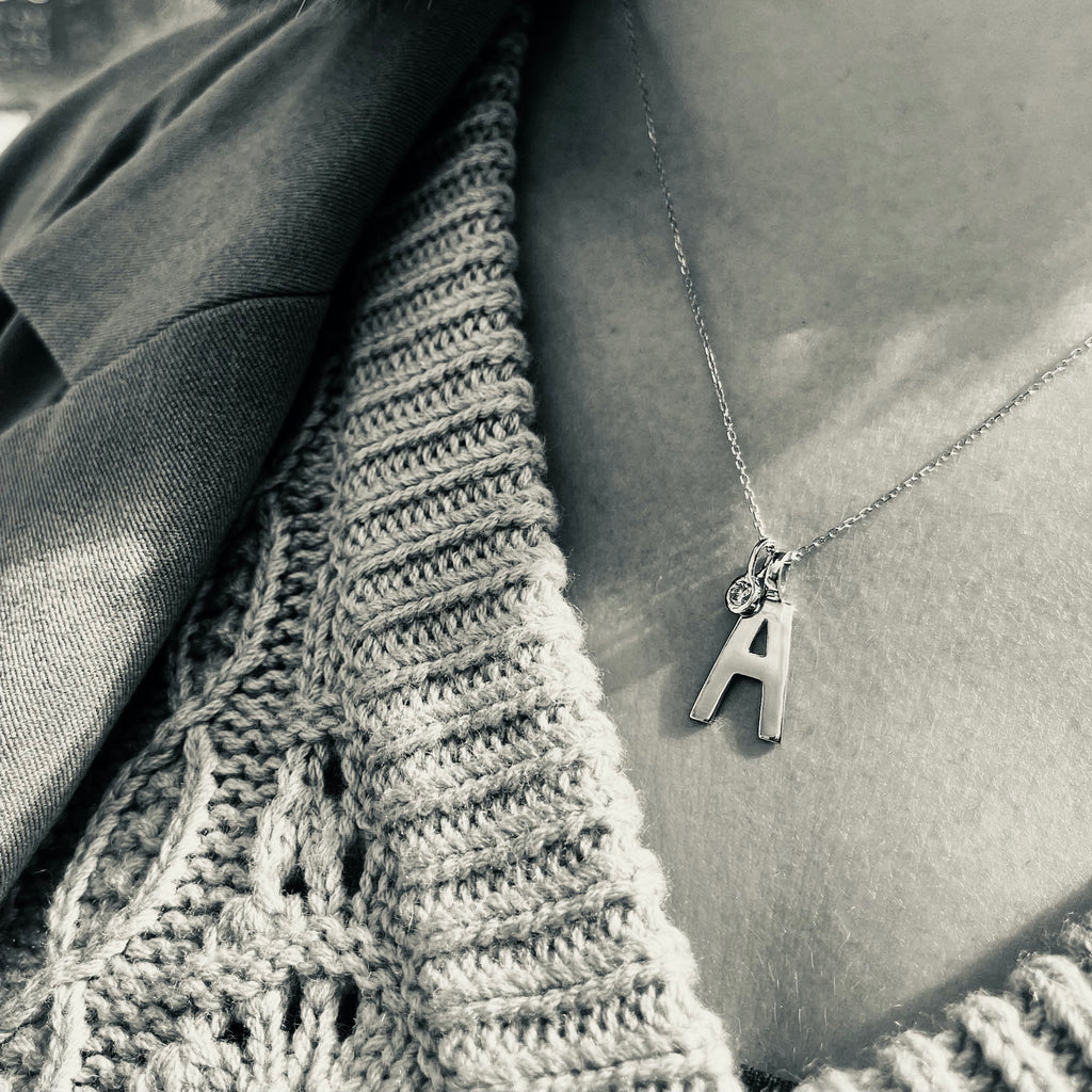 LETTERS, A Mega Pendant, Gold