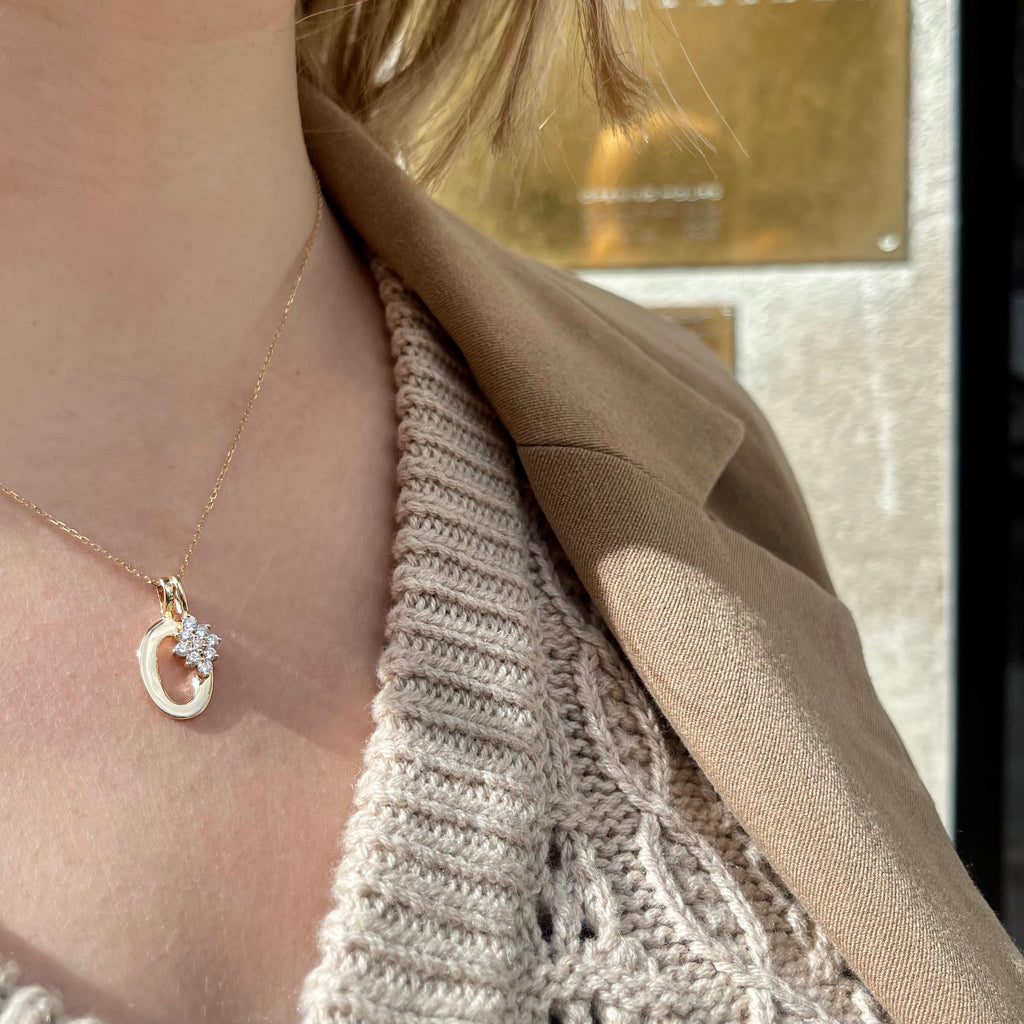 LETTERS, O Mega Pendant, Gold