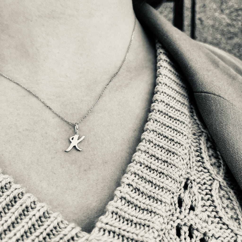 LETTERS, K Pendant, Gold