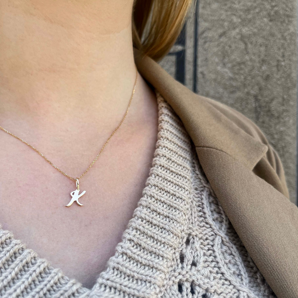 LETTERS, K Pendant, Gold