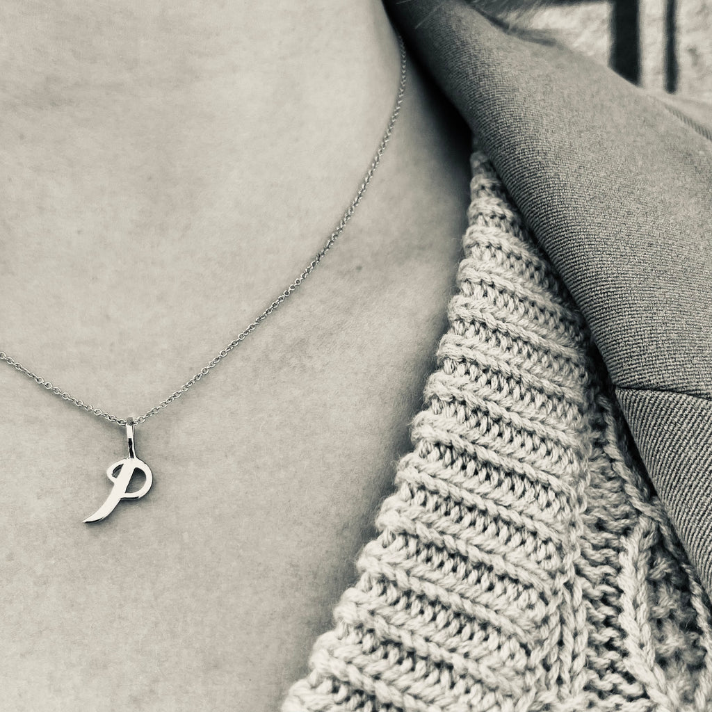 LETTERS, P Pendant, Gold