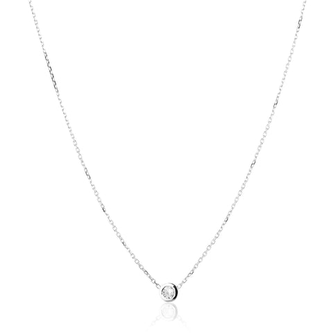 RIO, Move Large Necklace, White/White