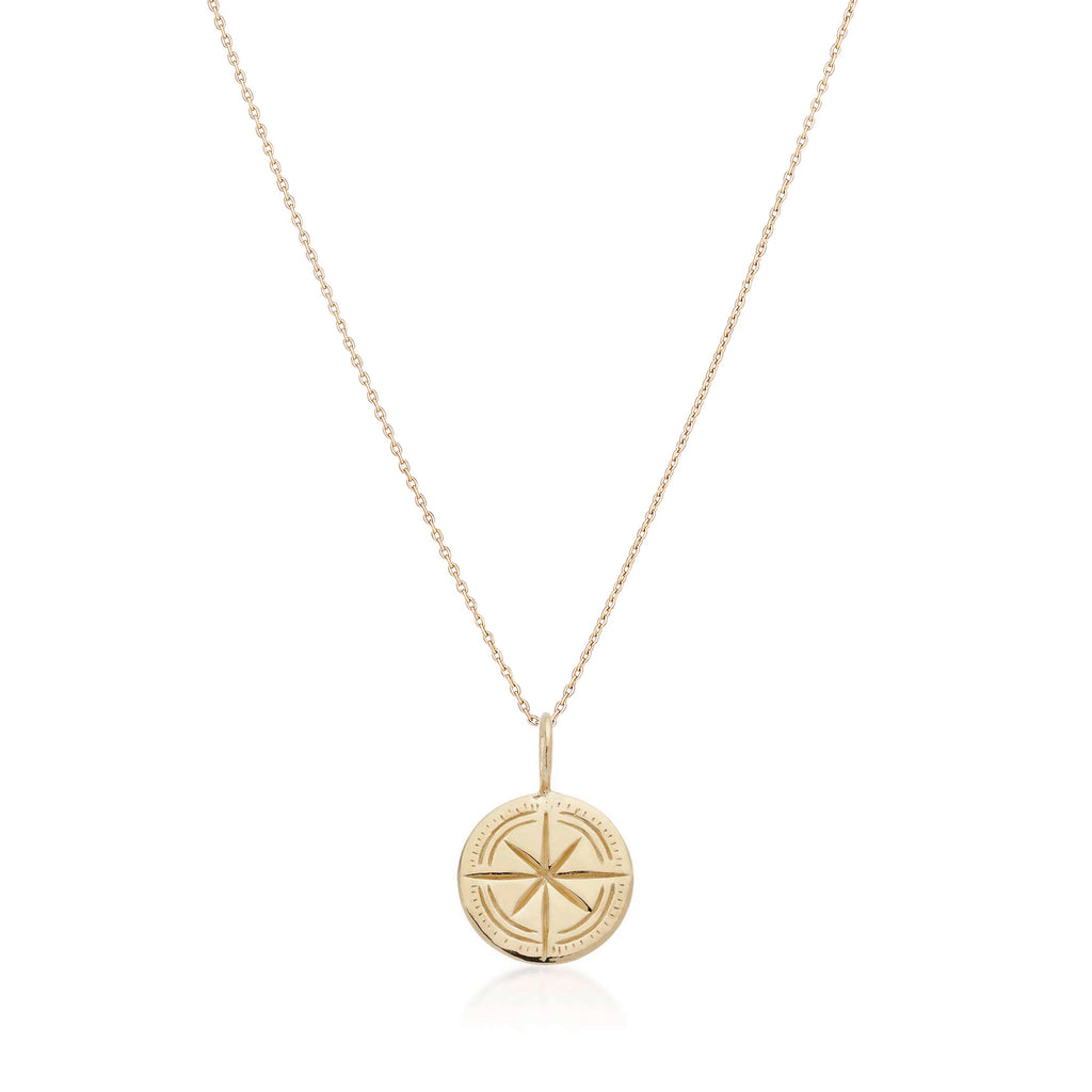ATLANTIS, Secret Compass Pendant, Gold