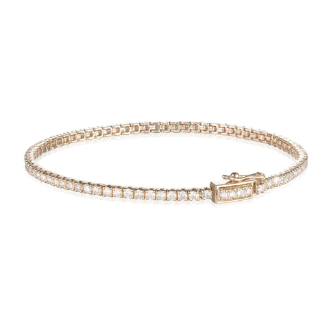 Aligned, TENNIS 2,05 tcw/1.8mm-16cm, Gold/White
