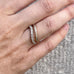 Aligned, 1/3 - 2mm, Wave Ring, Gold/White