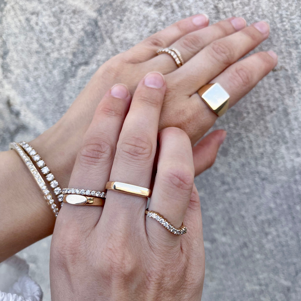 AMSTERDAM, Wilt long oval, Gold