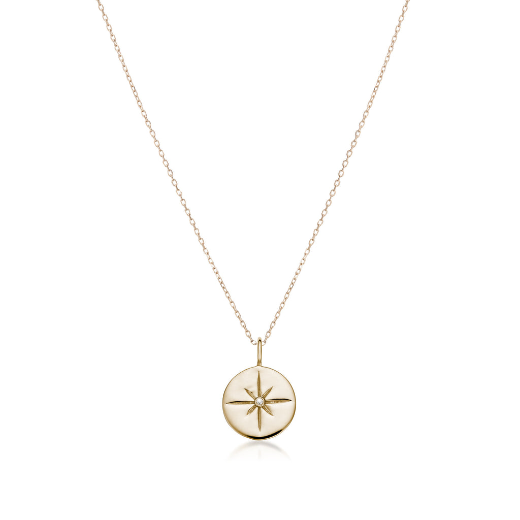 ATLANTIS, North Star JUBILEE medio pendant, Gold/Diamond