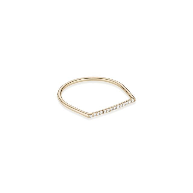 MARIN, Surge Diamond Ring, Gold/White