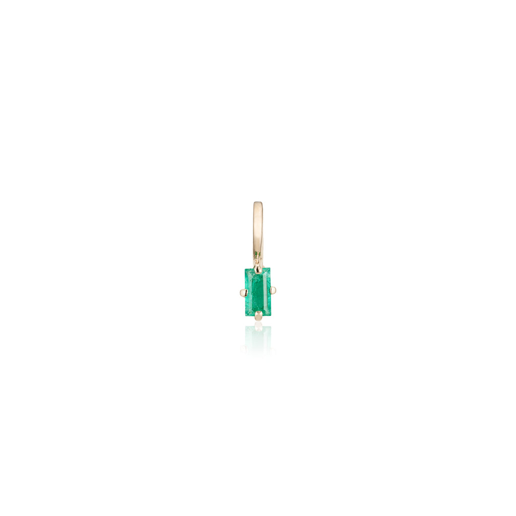 ZAMBEZI, Twala Baguette Pendant 0,13ct, Gold/Emerald