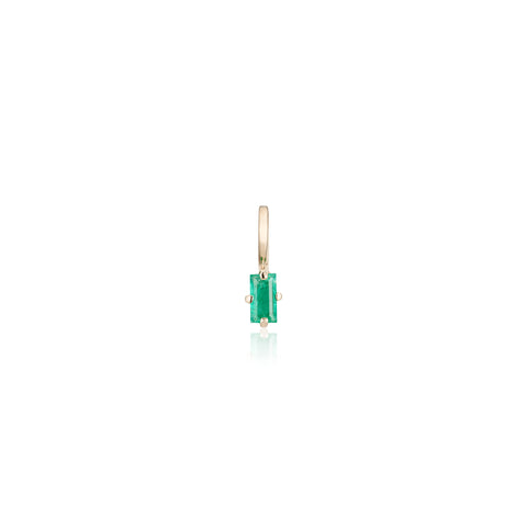 ZAMBEZI, Twala Baguette Pendant 0,13ct, Gold/Emerald