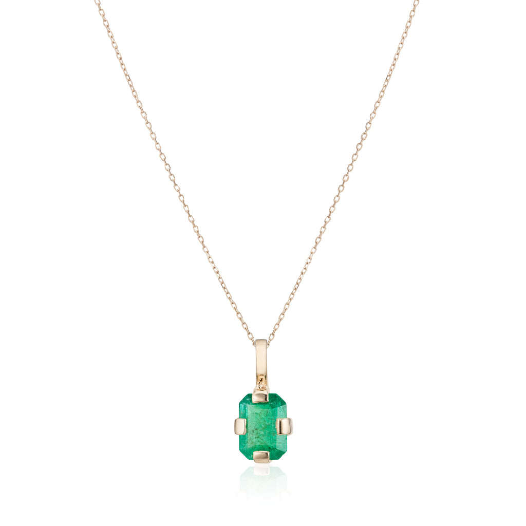 ZAMBEZI, Nandi Large Pendant 1,25ct, Gold/Emerald