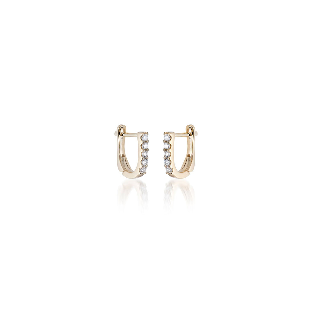 ALIGNED, Even huggies 9mm, Gold/White