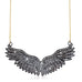 EAGLE ROCK, Wing Necklace Large, Dark/Gray