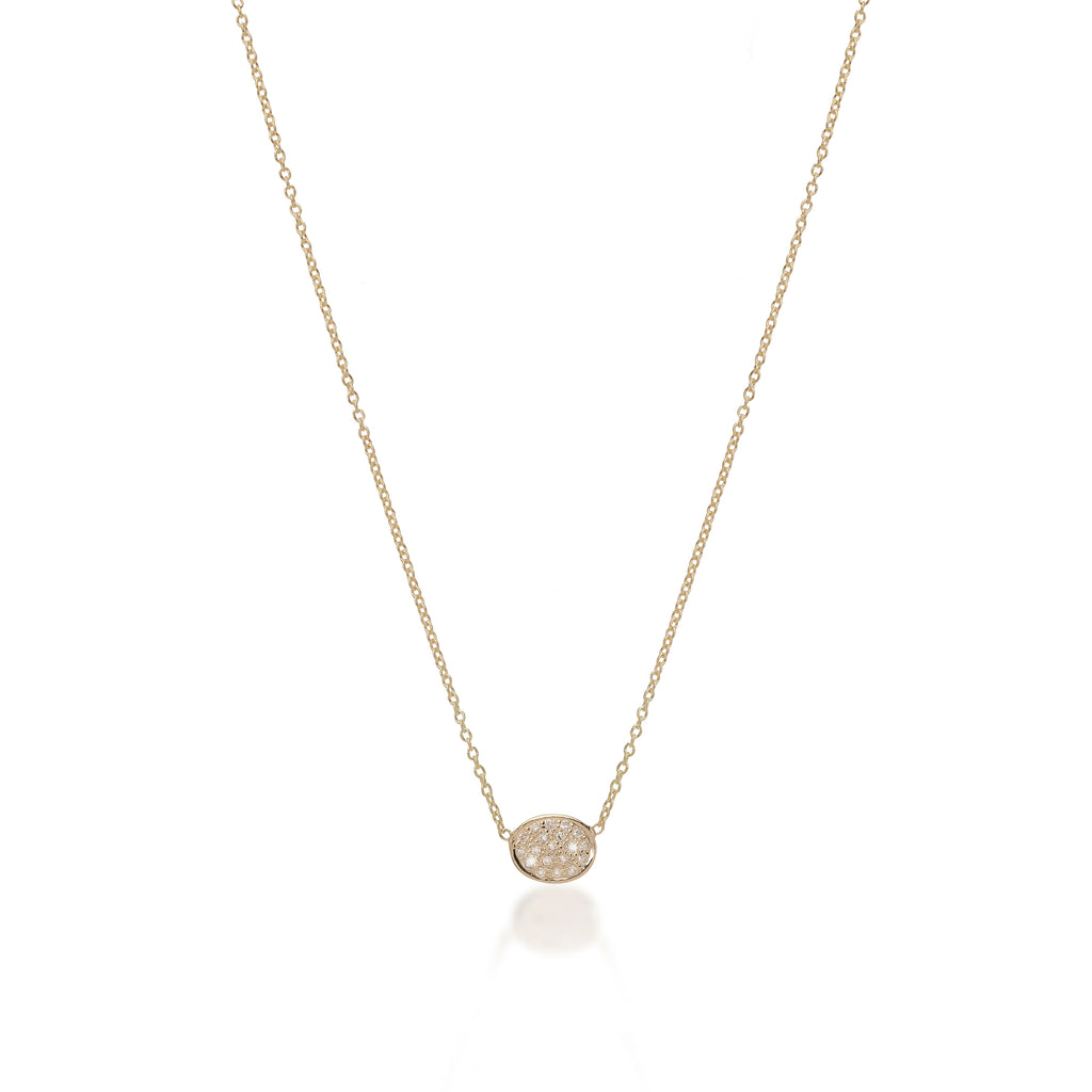 SUPER ELLIPSE, Small Ellipse Necklace, Gold