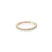 Aligned, EVEN 1/1-Line Eternity 0,60ct, Gold/White