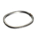 DIAMONDS, 1/4-Lined Bangle, DarkSilver/Gray