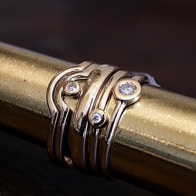 RIO, Harmony Ring, Gold/White