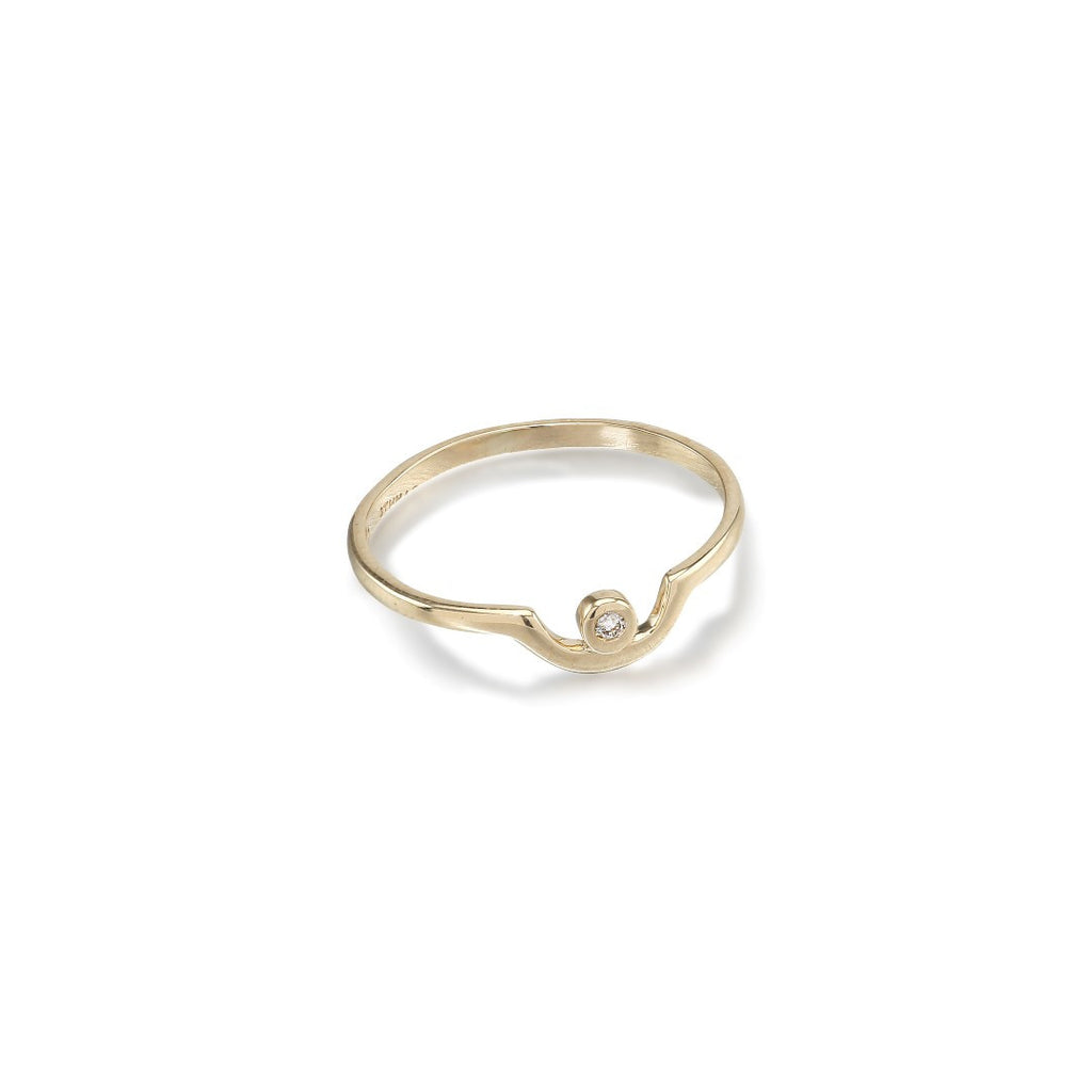 RIO, Note Ring, Gold, Gold/White