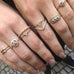 Aligned, EVEN 1/1-Line Eternity 0,60ct, Gold/White
