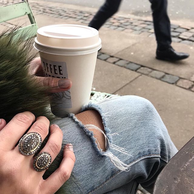 DIAMONDS, Large Oval Gold Lined Ring
